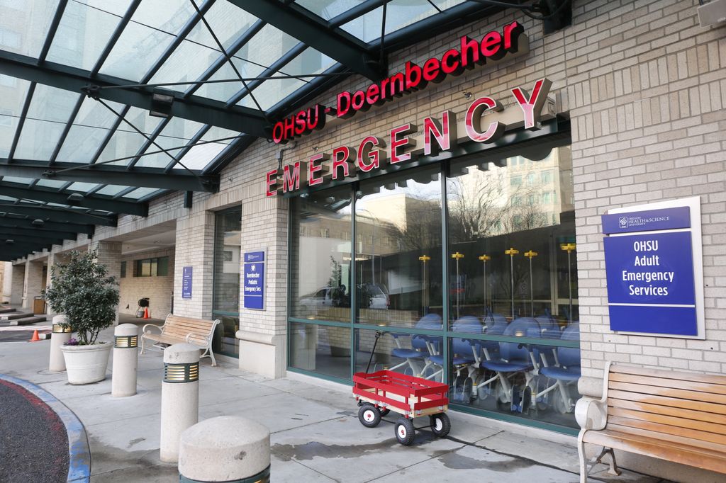 outside ER building