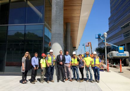 Knight Cancer Research Building key handover