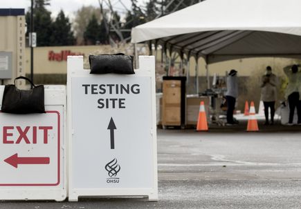 Drive-up testing site-Hillsboro