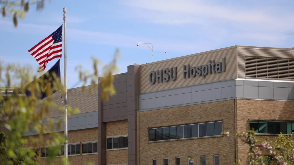 Generic OHSU Hospital & emergency department broll