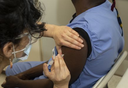 OHSU staff receive second COVID-19 vaccine shot