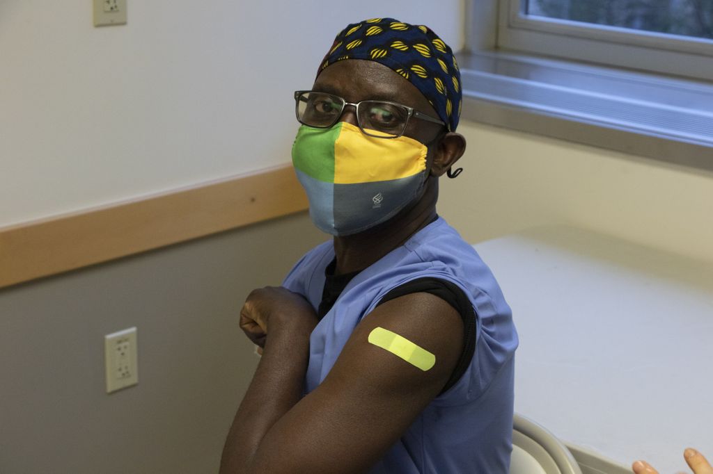 OHSU staff receive second COVID-19 vaccine shot