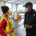 Drive-through COVID-19 vaccine clinics