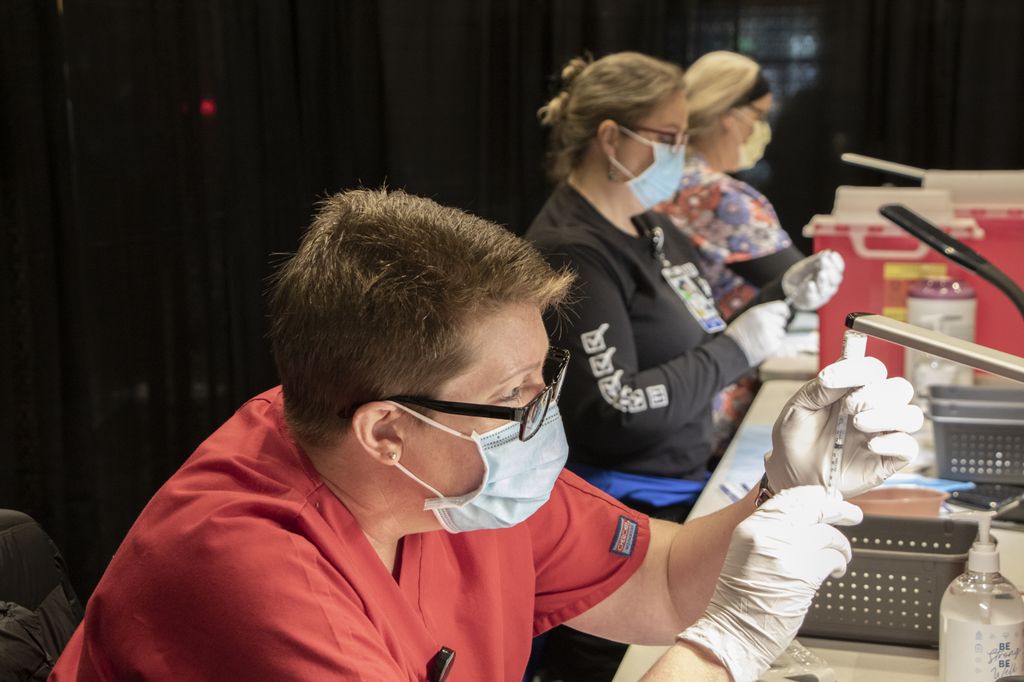 COVID-19 Vaccination at Oregon Convention Center 