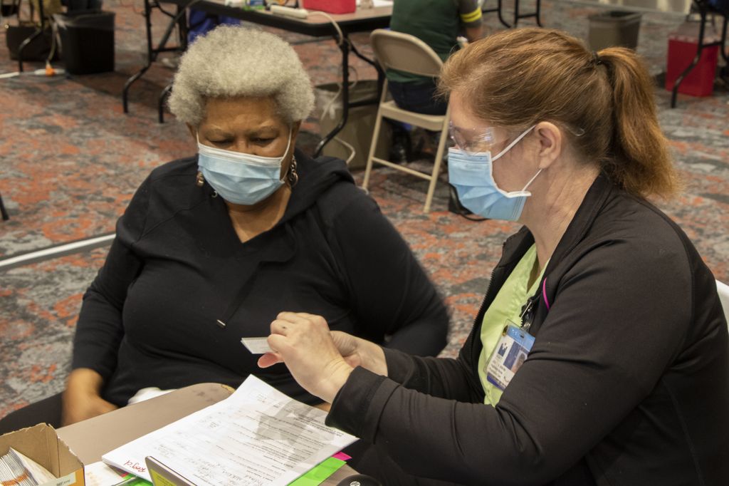 COVID-19 Vaccination at Oregon Convention Center 