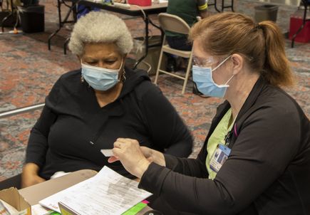 COVID-19 Vaccination at Oregon Convention Center 
