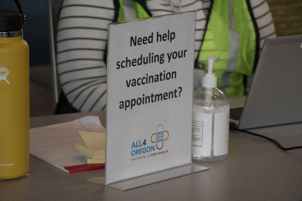 COVID-19 Vaccination at Oregon Convention Center 
