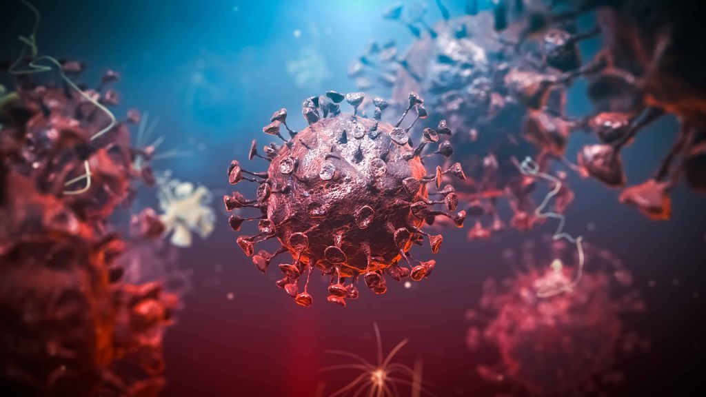 3d render of coronavirus outbreak and influenza disease virus. medical conceptual illustration.