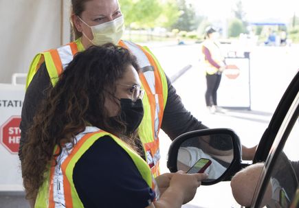 Latino vaccination event