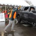 COVID drive-through vaccination