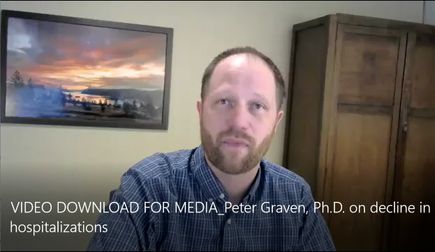 VIDEO DOWNLOAD FOR MEDIA: Peter Graven, Ph.D. ,on decline in hospitalizations (OHSU)