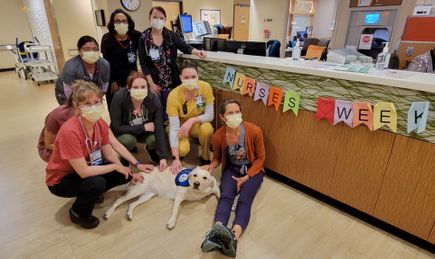 Casey with staff nurses week