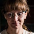 Jennifer Kyle, Ph.D. in a lab