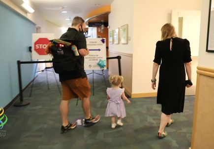 VIDEO: Family vaccination at Doernbecher