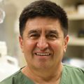 Shoukhrat Mitalipov, Ph.D., in his lab (OHSU)