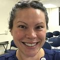 Crystal Richard, B.S., RN, CST smiles at the nursing center