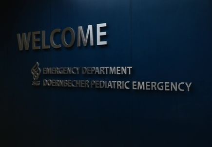 B-Roll: OHSU Emergency Department - Wall Sign