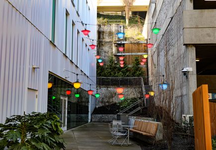 Patio of OHSU Elk's Children's Eye Clinic