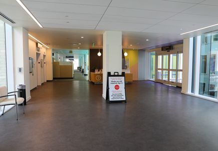 Lobby of OHSU Elk's Children's Eye Clinic
