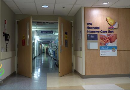 B-ROLL: OHSU Neonatal Intensive Care Unit (NICU) Entrance