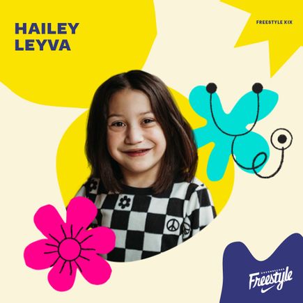Hailey Leyva, a young girl with shoulder-length brown hair