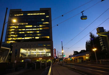 OHSU Waterfront at Night