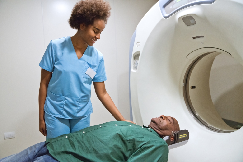 Radiation treatment research.  “People who didn’t have private insurance, particularly underrepresented minorities, were less likely to get radiation treatment,” says Woody McClelland III, M.D., who researches disparities in cancer care. “Decreased access to radiation is as big as a determinant of health as it’s ever been.” (Getty Images)