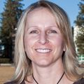 Julie Downing, Ph.D. (Courtesy) shoulder-length blonde hair and is smiling.