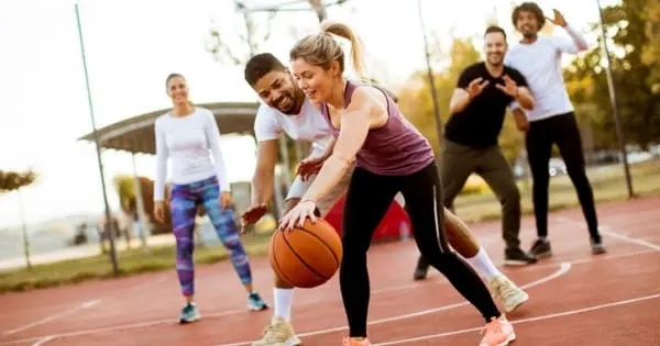 pick-up basketball game.  A study found that short-term bursts of exercise – the human equivalent of a weekly game of pickup basketball, or 4,000 steps – promoted an increase in synapses in the hippocampus and prime the brain for learning. (Getty Images)