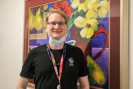 Andrew Gray, an oncology certified nursing assistant at OHSU