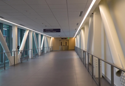 Bridge to Vista Pavilion from OHSU Hospital