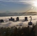 Aerial Tram at Sunset