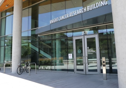 B-roll: Knight Cancer Research Building exterior