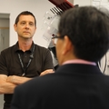 Justin Merritt and Hui Wu in lab