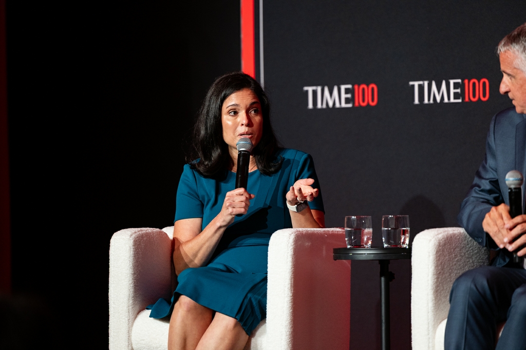 Eneida Nemecek speaking at TIME100 Health Leadership Forum