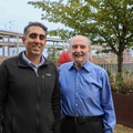Nima Nabavizadeh with patient Frank Weingarten