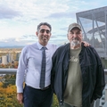 Nima Nabavizadeh and patient Bart Dawkins