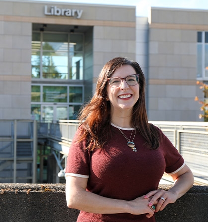 Kristin Whitman, M.L.S., at OHSU Library