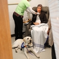 Cancer treatment infusion patient with Doc at OHSU