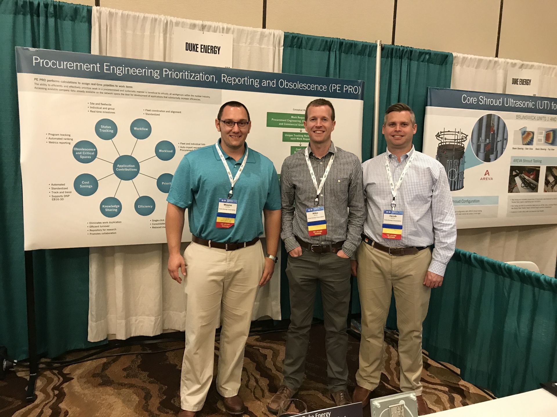 Duke Energy's award-winning Procurement Engineering team at NEA