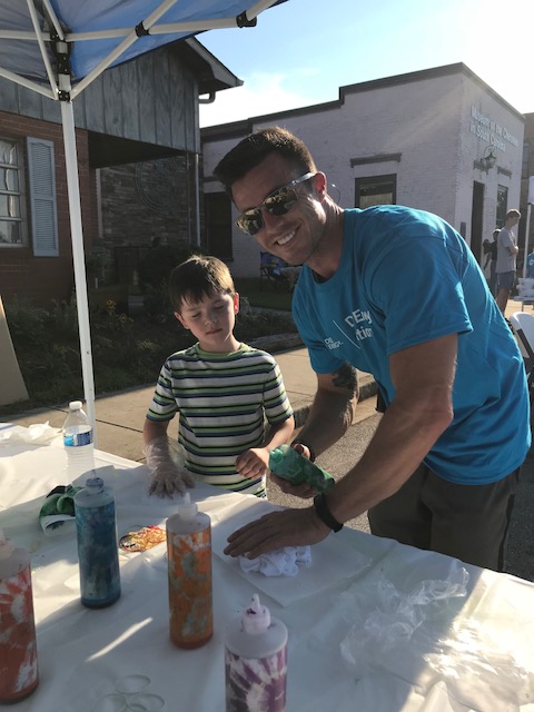 Making slime at Duke Energy Night in Walhalla, S.C.