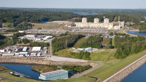 Aerial shot of Oconee Nuclear Station