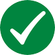 solid dark green checkmark