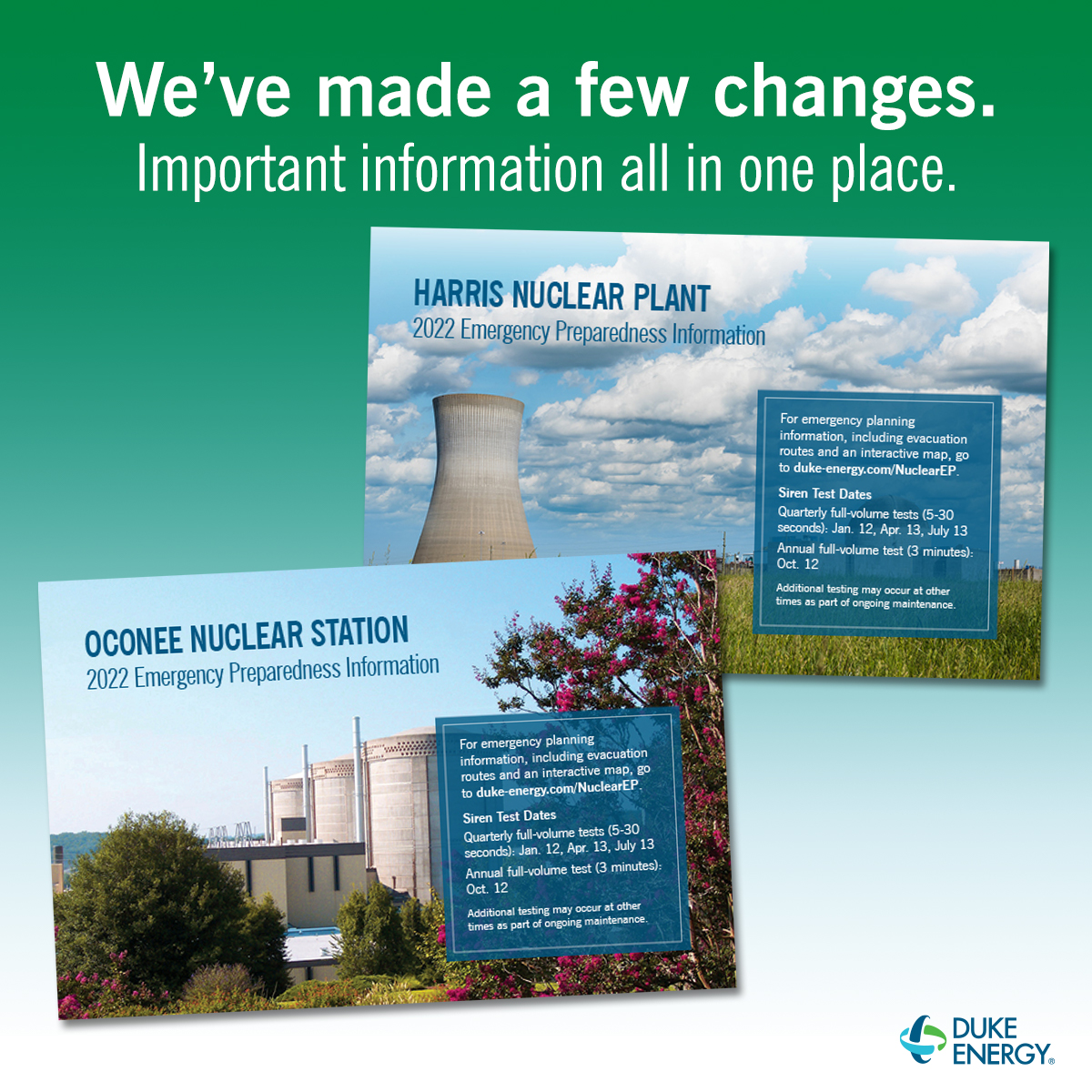 We've made a few changes. Important information all in one place.