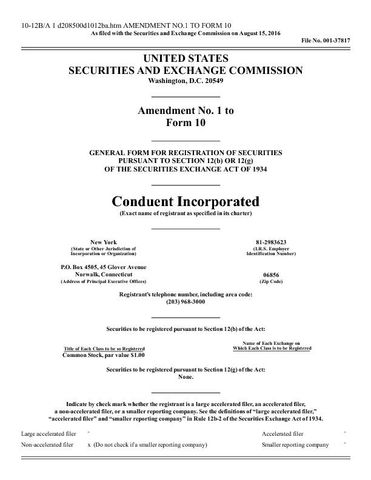 10-12B-A Amendment No 1 to Form 10
