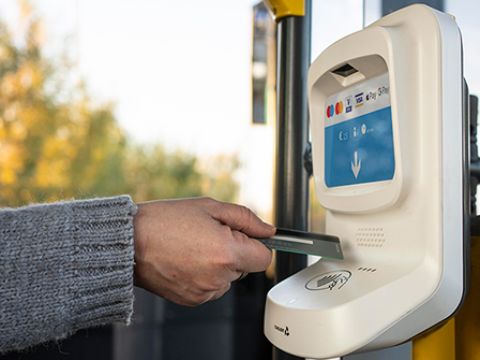 Conduent system on De Lijn vehicle