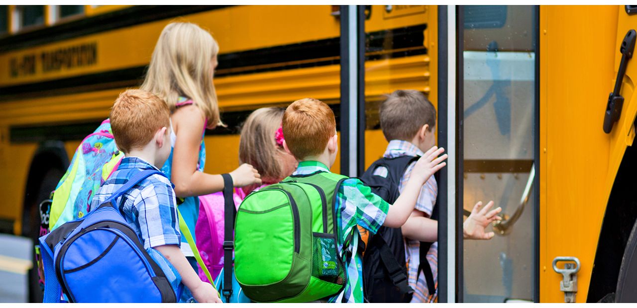School Bus Image - Conduent Banner