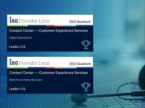 Conduent Named a Leader in 2022 ISG Provider Lens(TM) Contact Center - Customer Experience Services U.S. Report