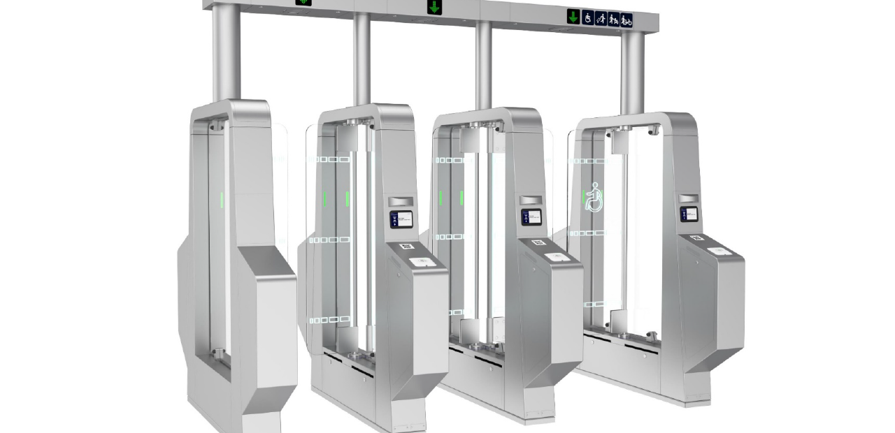 Conduent 3D Fare Gates NJT rendering