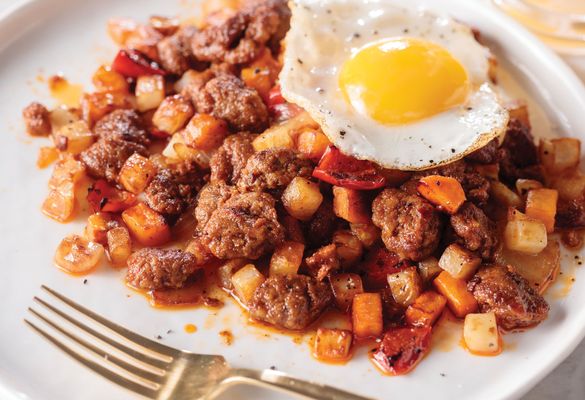Chorizo and Sweet Potato Hash Butchers Breakfast